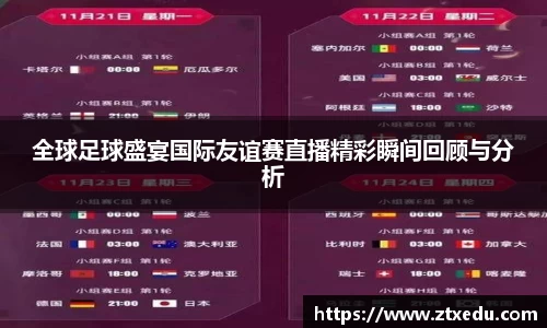 全球足球盛宴国际友谊赛直播精彩瞬间回顾与分析